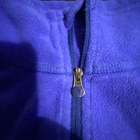 The North Face Blue Zip Up Sweater with Stand-Up Collar - Picture 4 of 10